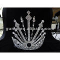 Corona grande de la tiara del rhinestone